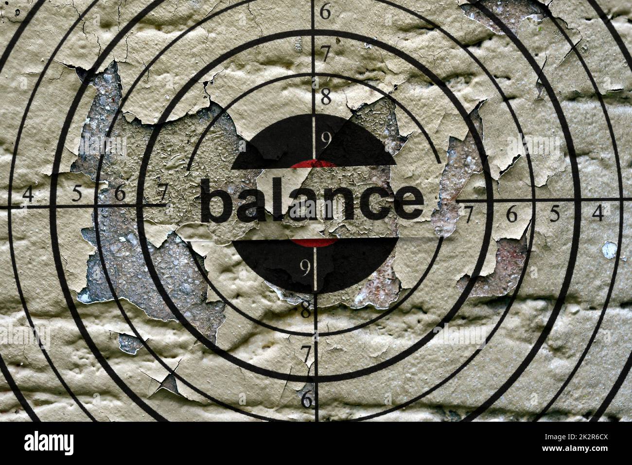 Balance grunge  target Stock Photo
