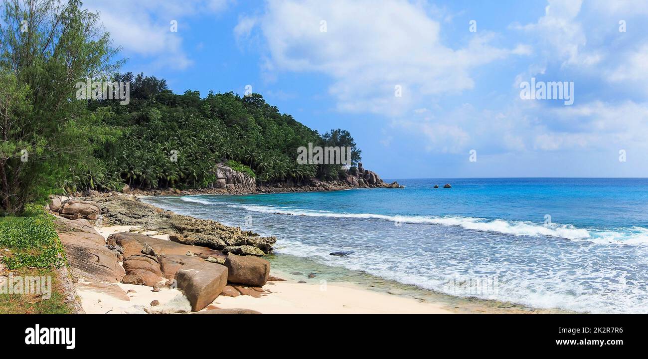 Seychelles, Mahe - Petite Police Beach Stock Photo - Alamy