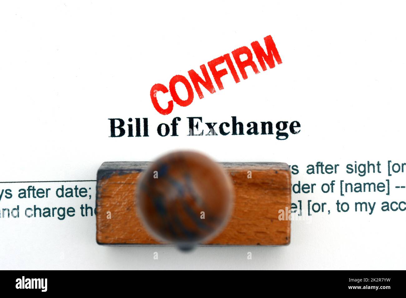 Bill of exchange Stock Photo