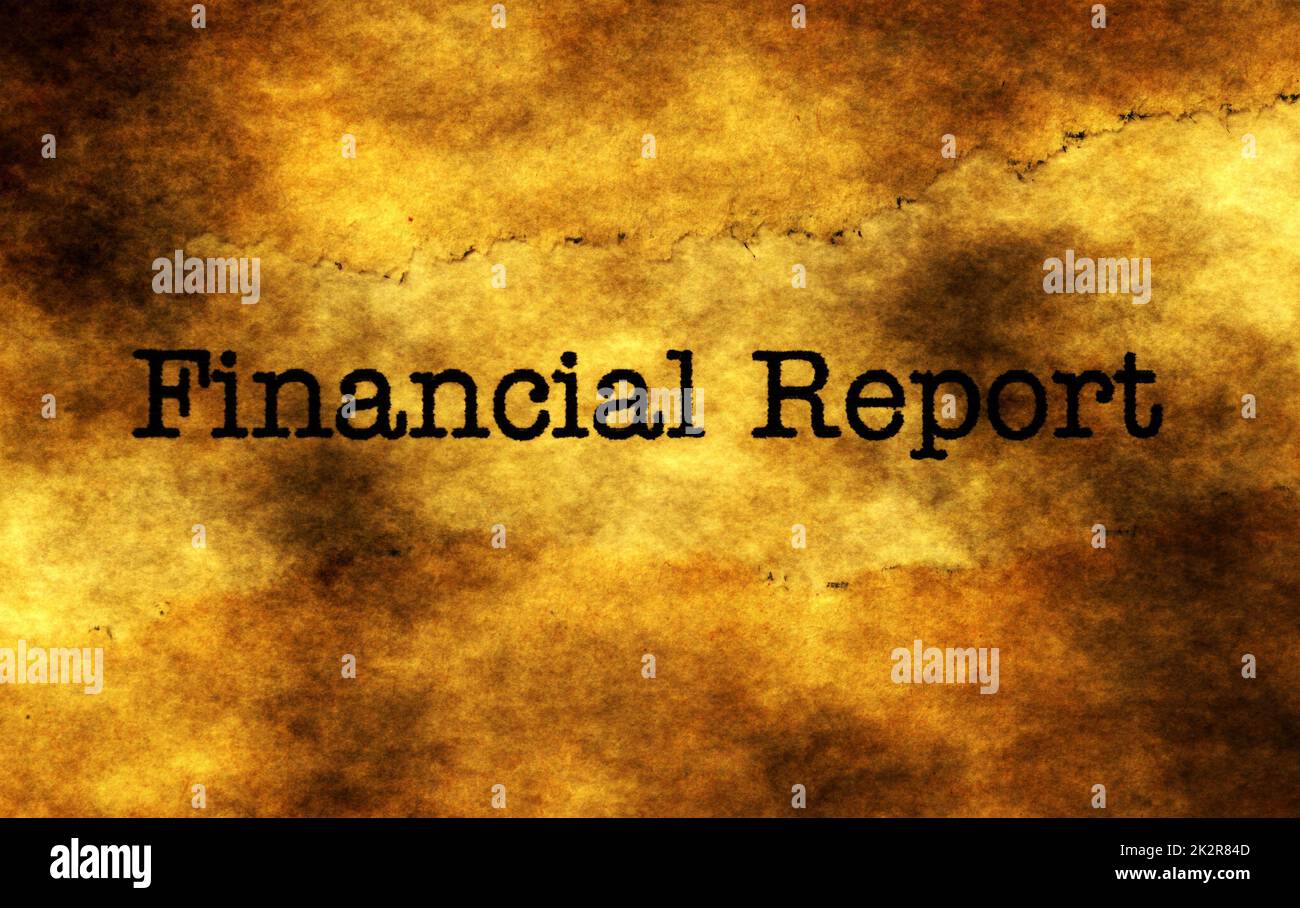 Financial report grunge concept Stock Photo