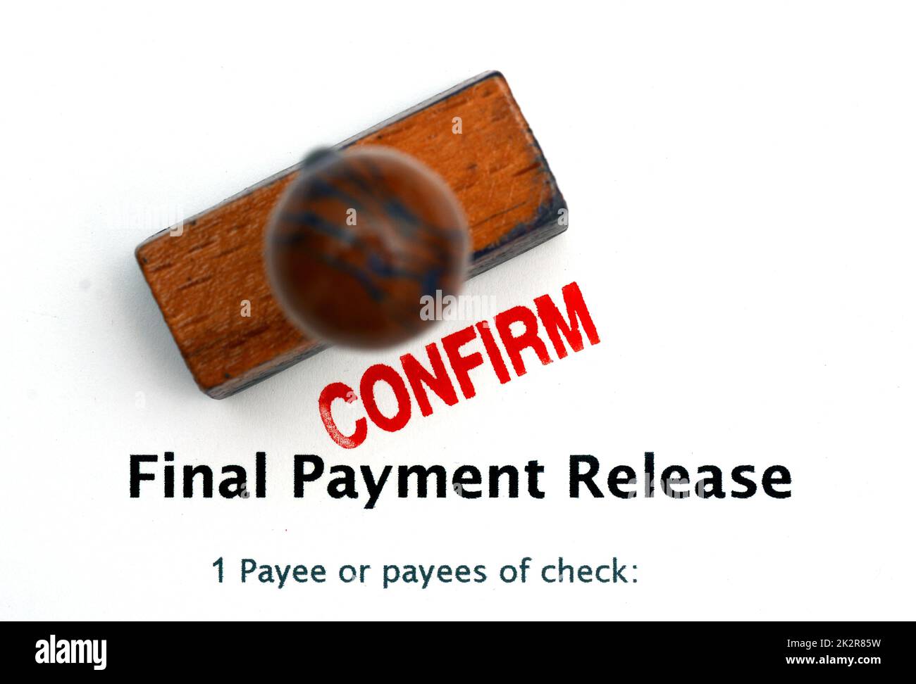 Payment confirm Stock Photo
