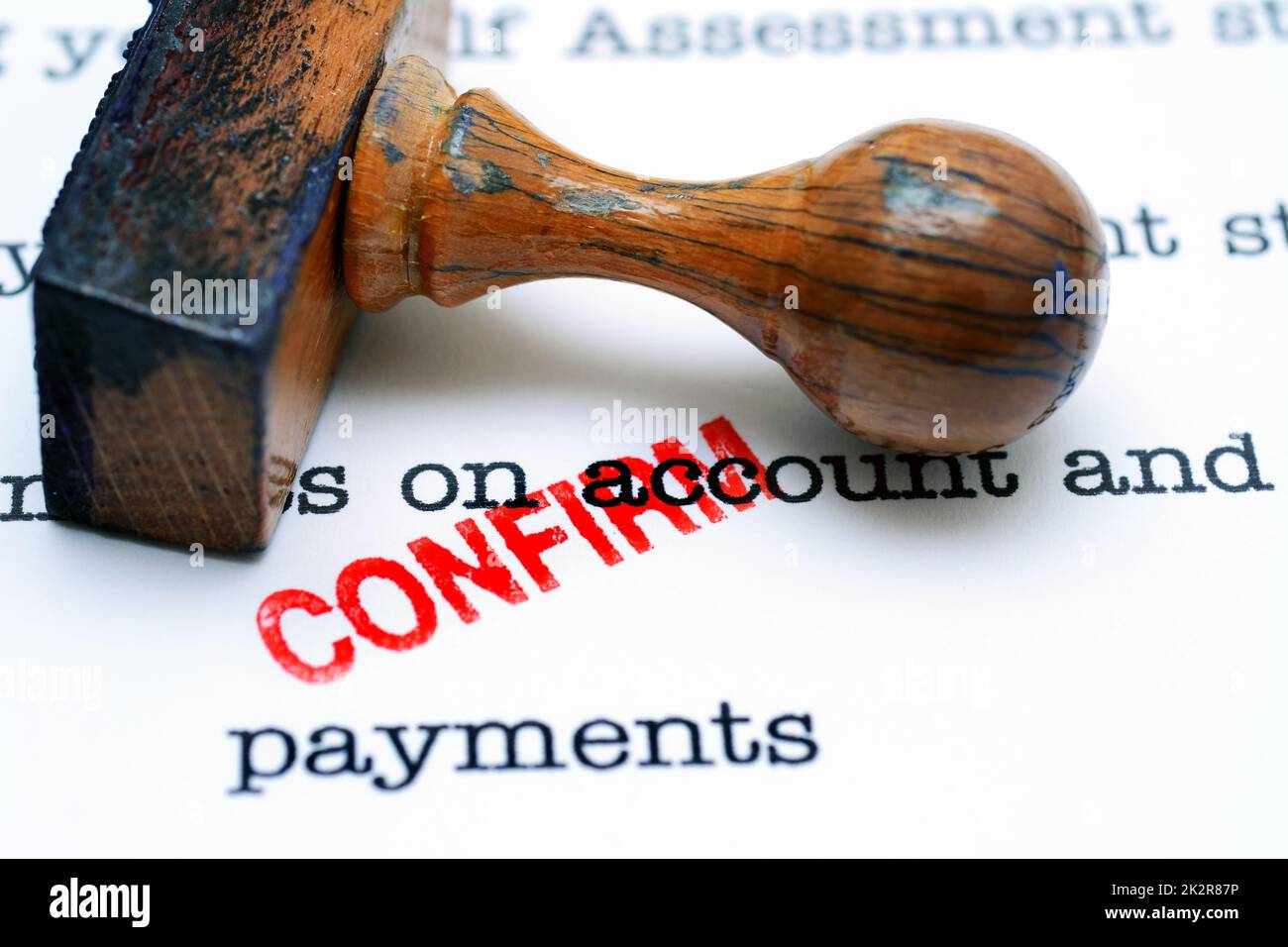 payment confirm Stock Photo