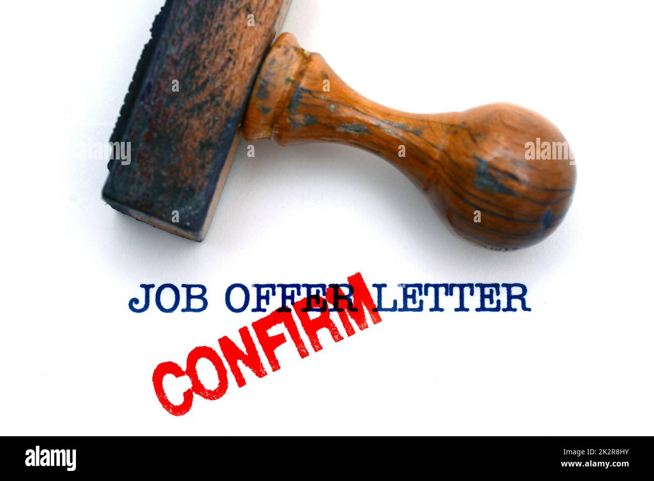 Job offer letter Stock Photo