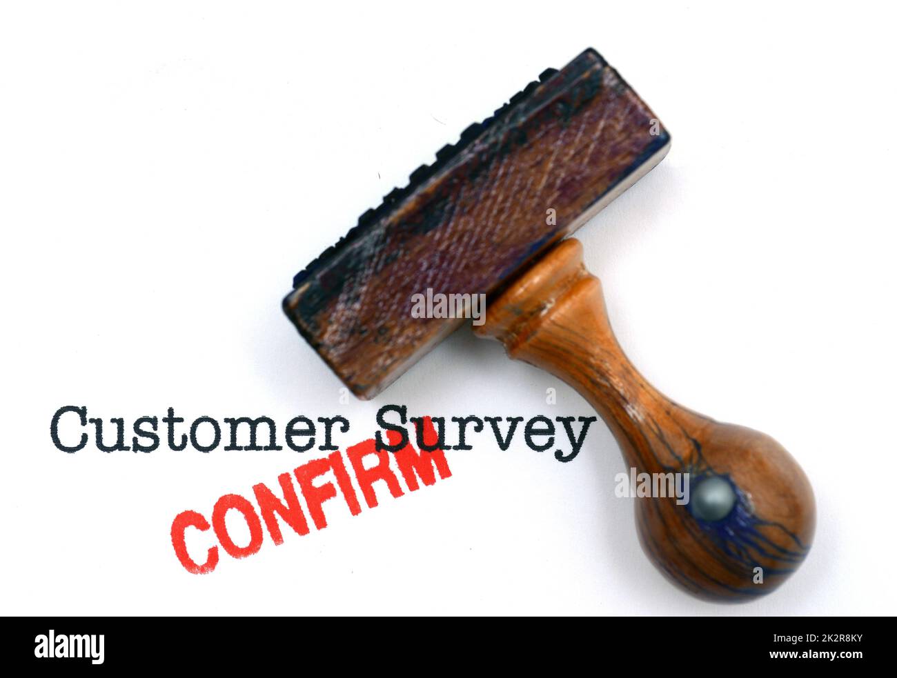 Customer survey confirm stock photo alamy