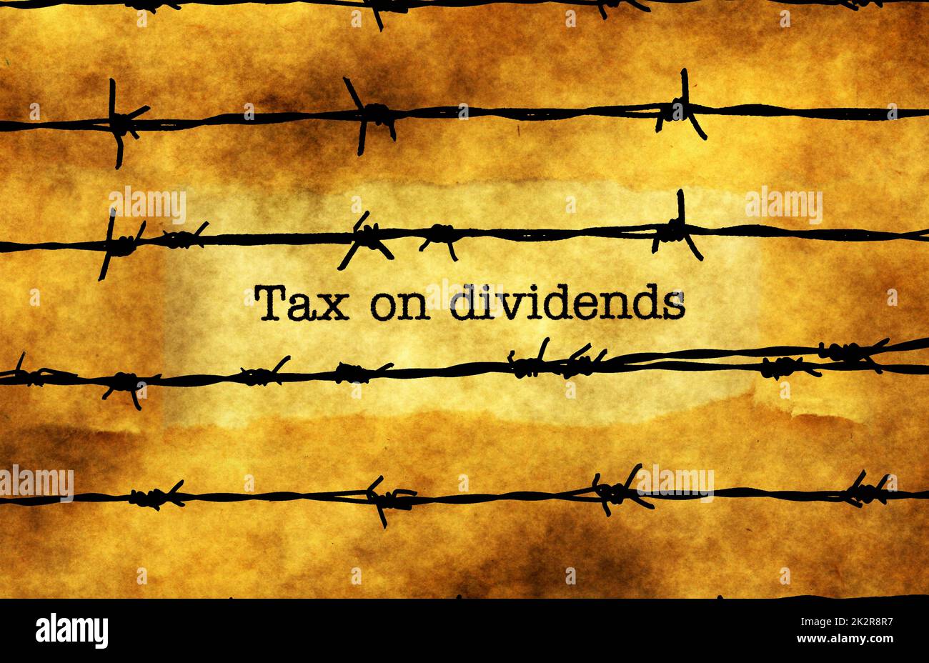 Tax on dividends concept Stock Photo Alamy