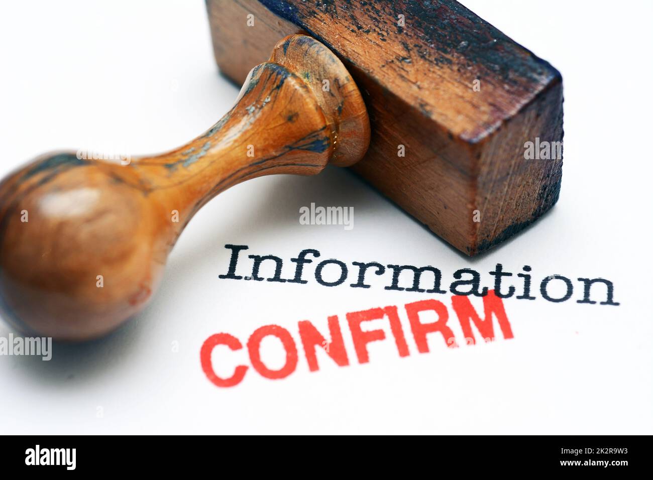 Information - confirm Stock Photo - Alamy