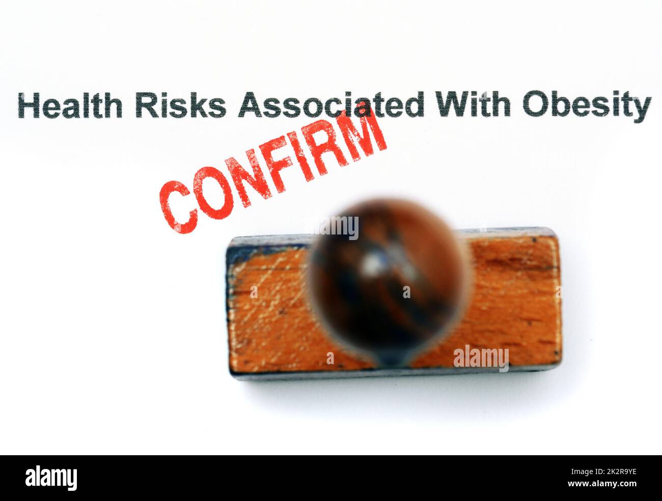 Obesity health risk Stock Photo