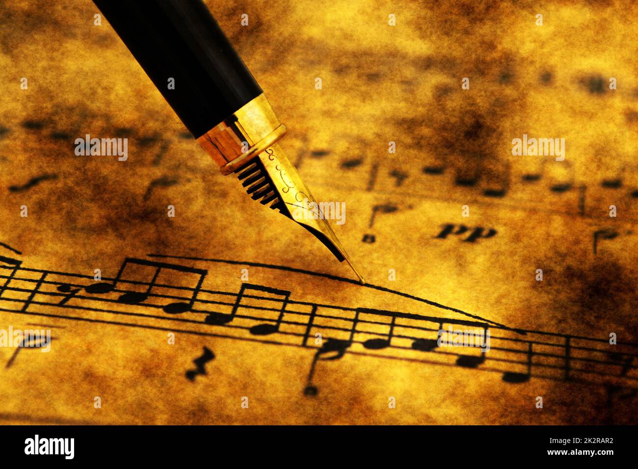 Old worn faded sheet music hires stock photography and images Alamy