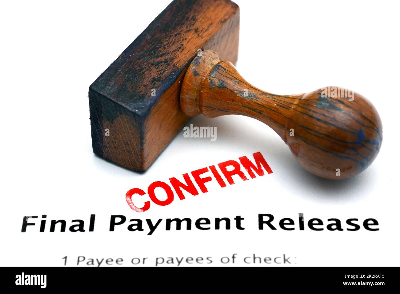Payment release Stock Photo