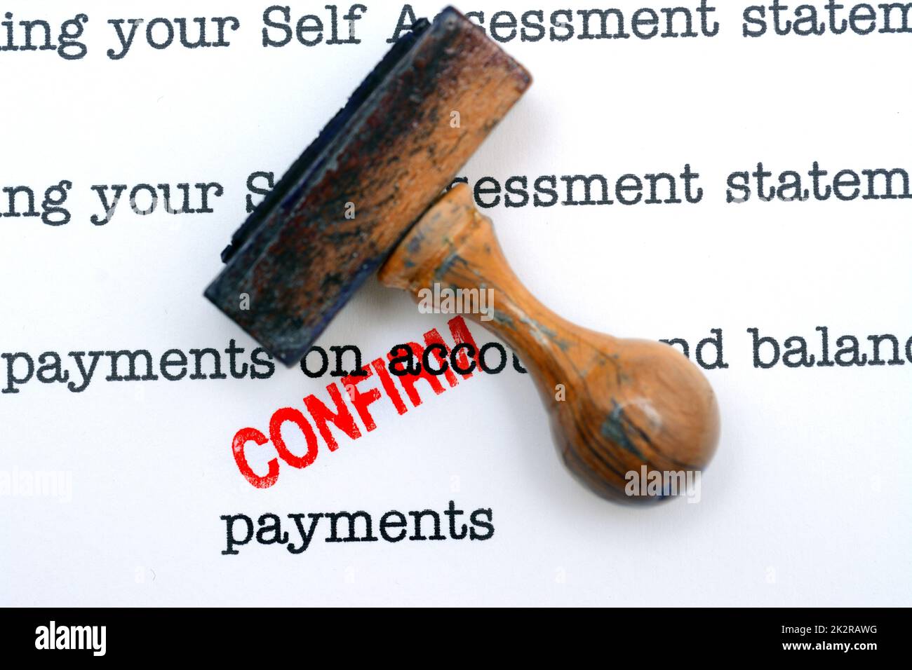 payment contract Stock Photo