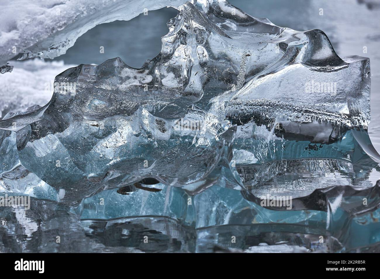 Irregular Ice Block Block of glacier ice strange shaped Stock Photo - Alamy
