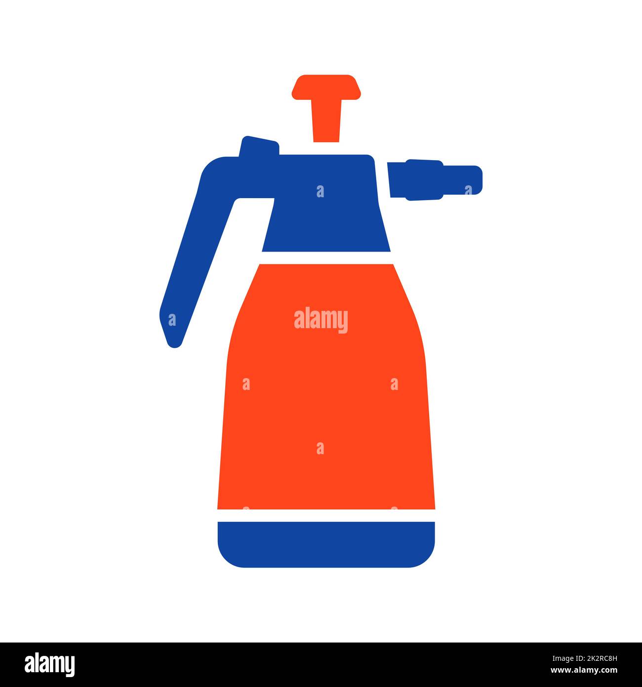 Garden hand compression sprayer pump vector icon Stock Photo