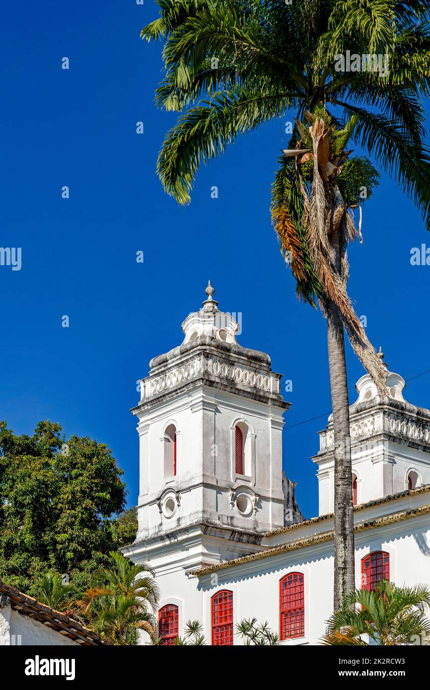 Historic church tower, Salvador, Bahia Stock Photo