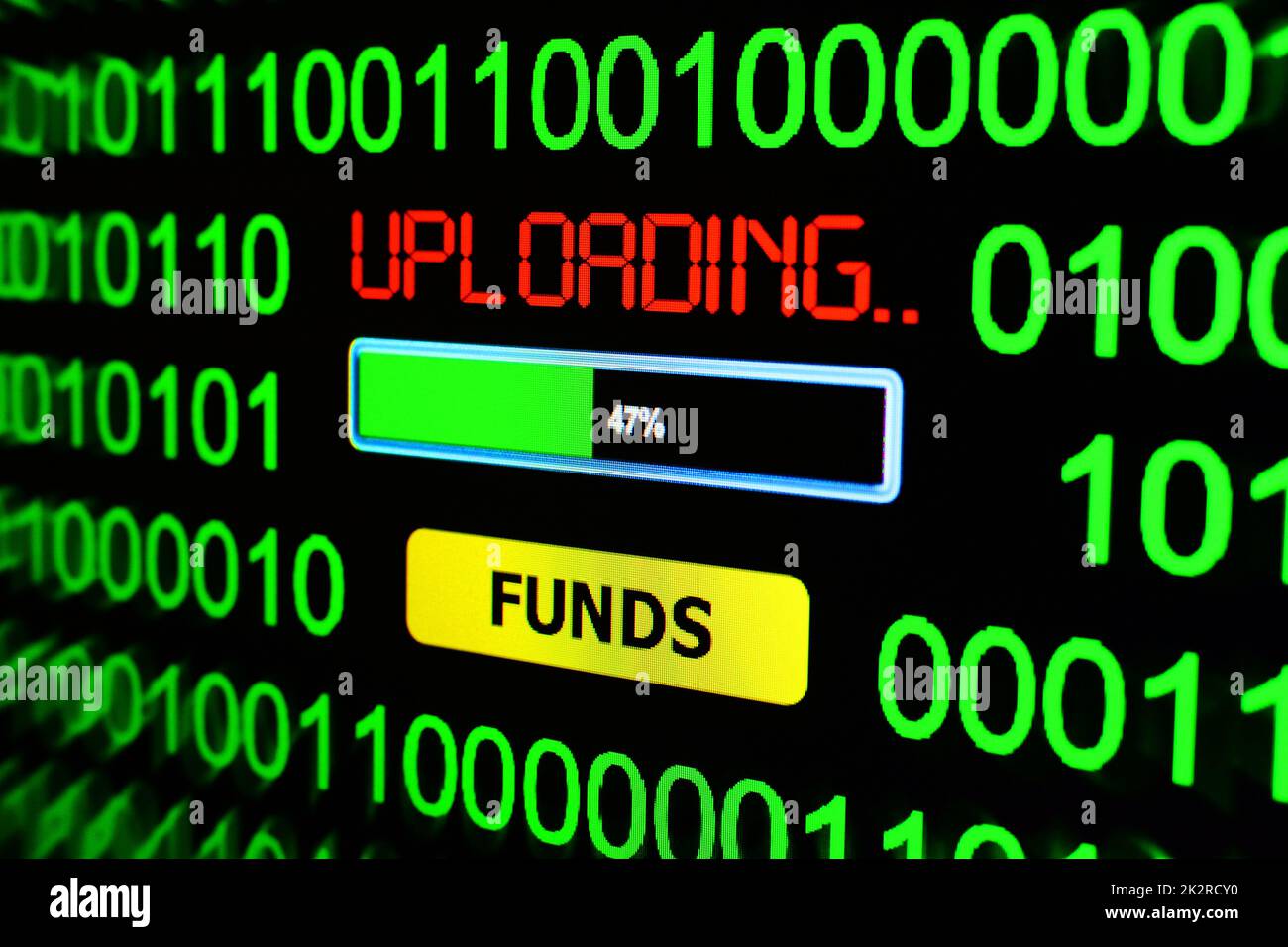 Upload funds Stock Photo