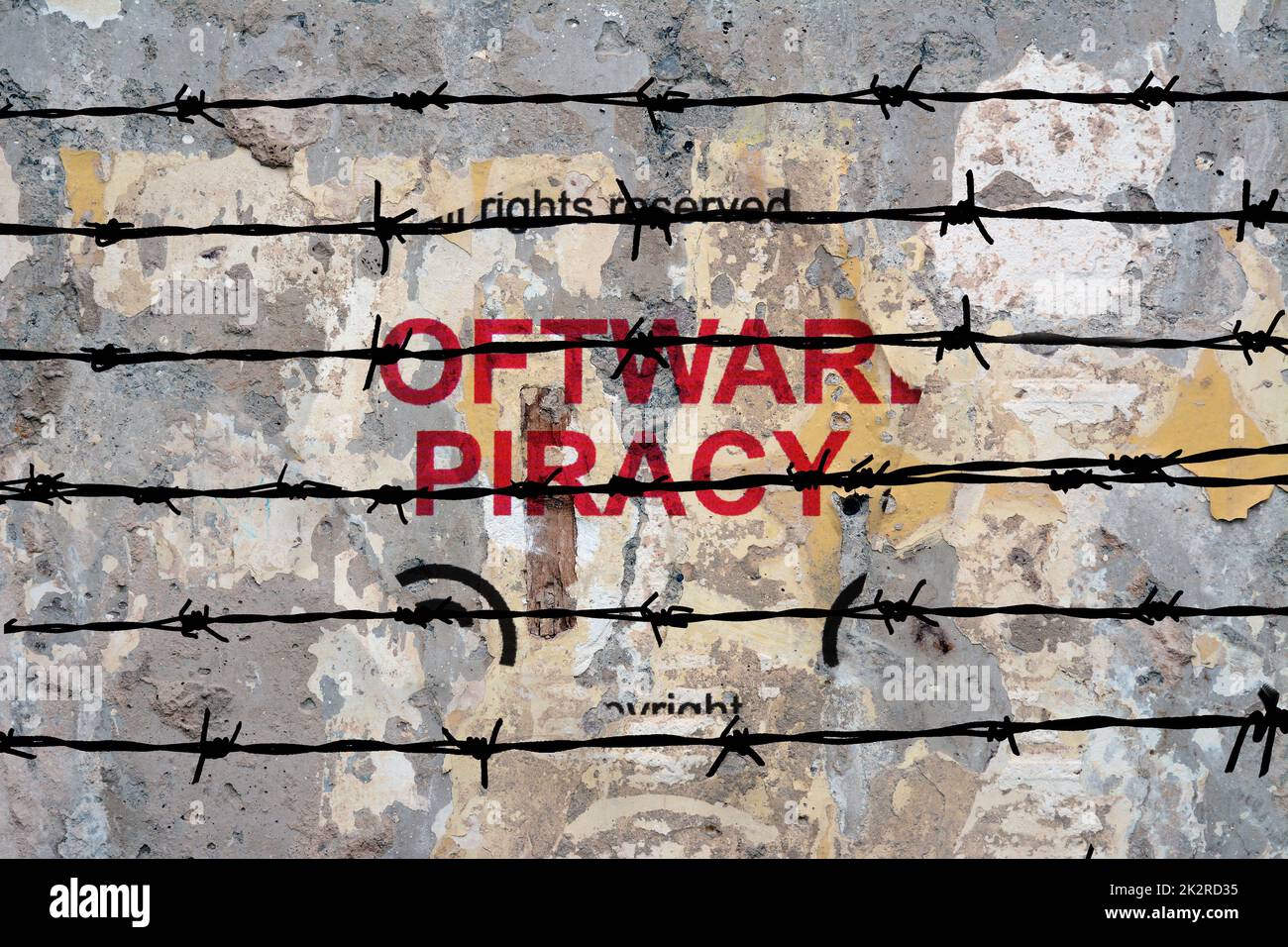 Web piracy concept Stock Photo