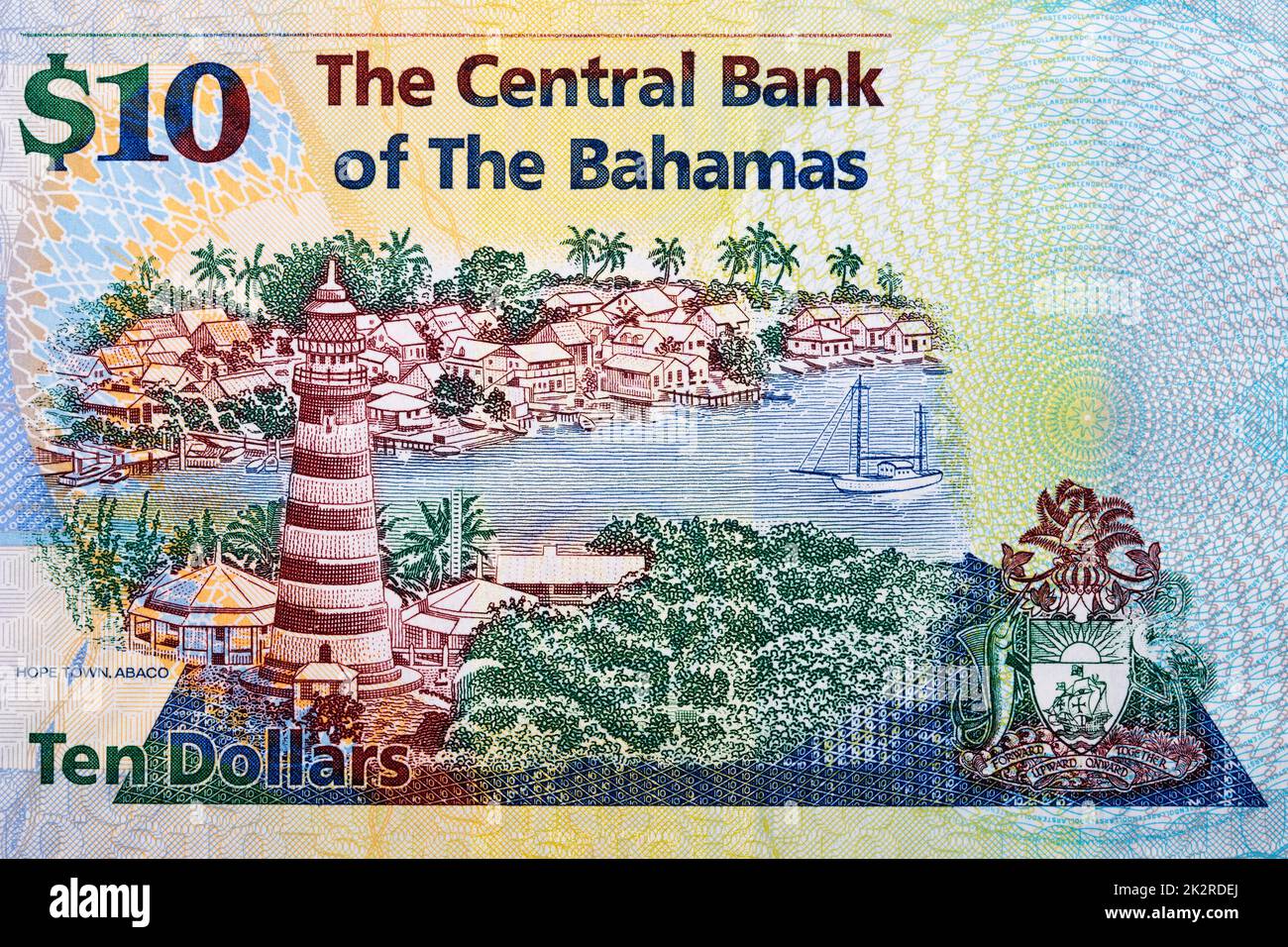 Hope Town from Bahamian money Stock Photo Alamy