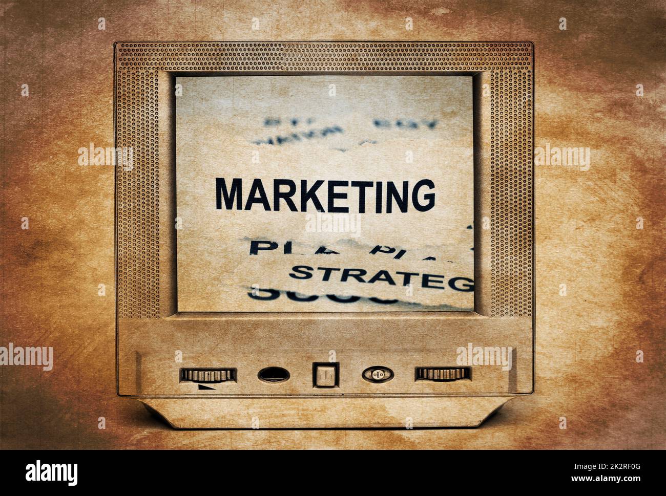 Marketing on tv Stock Photo Alamy