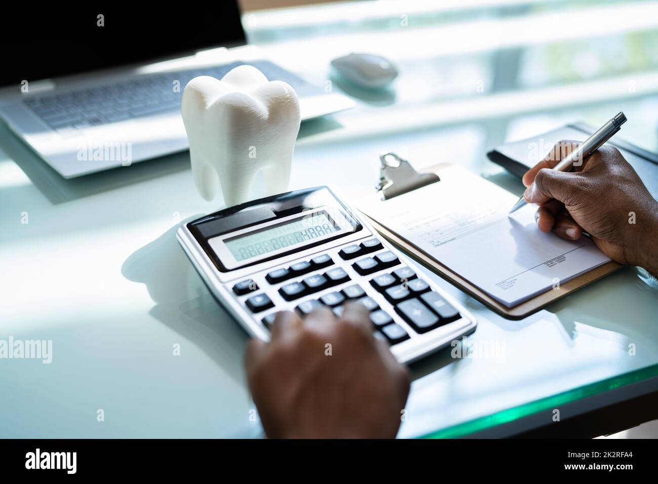 Dental Insurance Money. Dentist Service Desk Stock Photo Alamy