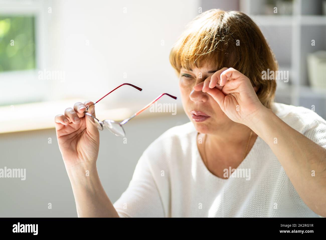 Eye Or Tired Dry Eyesight. Conjunctivitis Stock Photo Alamy