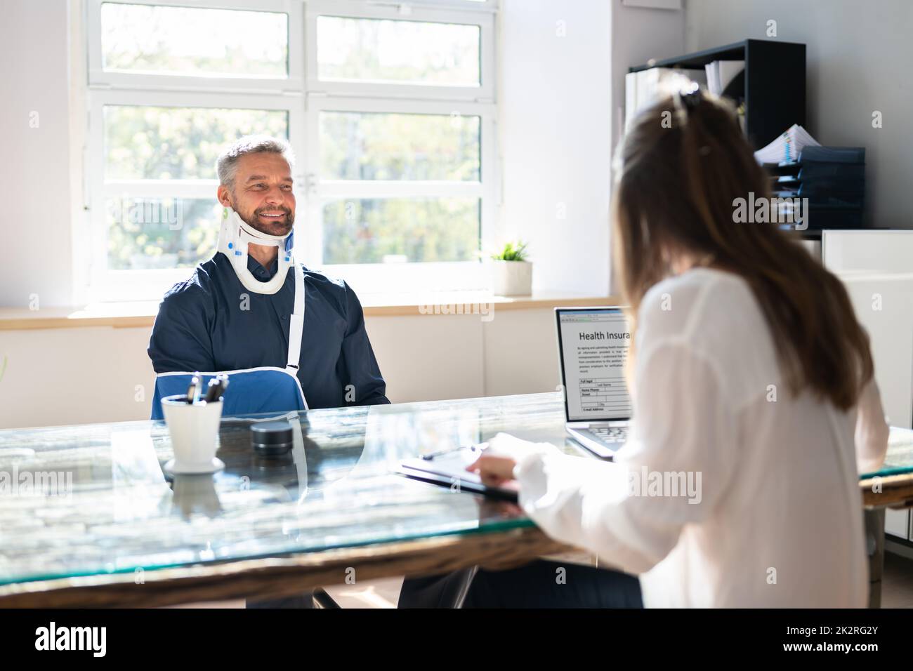 Social Security Insurance Claim Stock Photo Alamy