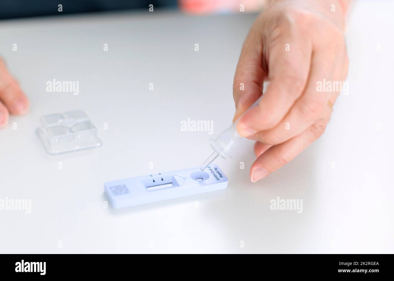 Closeup Coronavirus COVID 19 Antigen Virus Self Test Kit Stock Photo closeup-coronavirus-covid-19-antigen-virus-self-test-kit-stock-photo