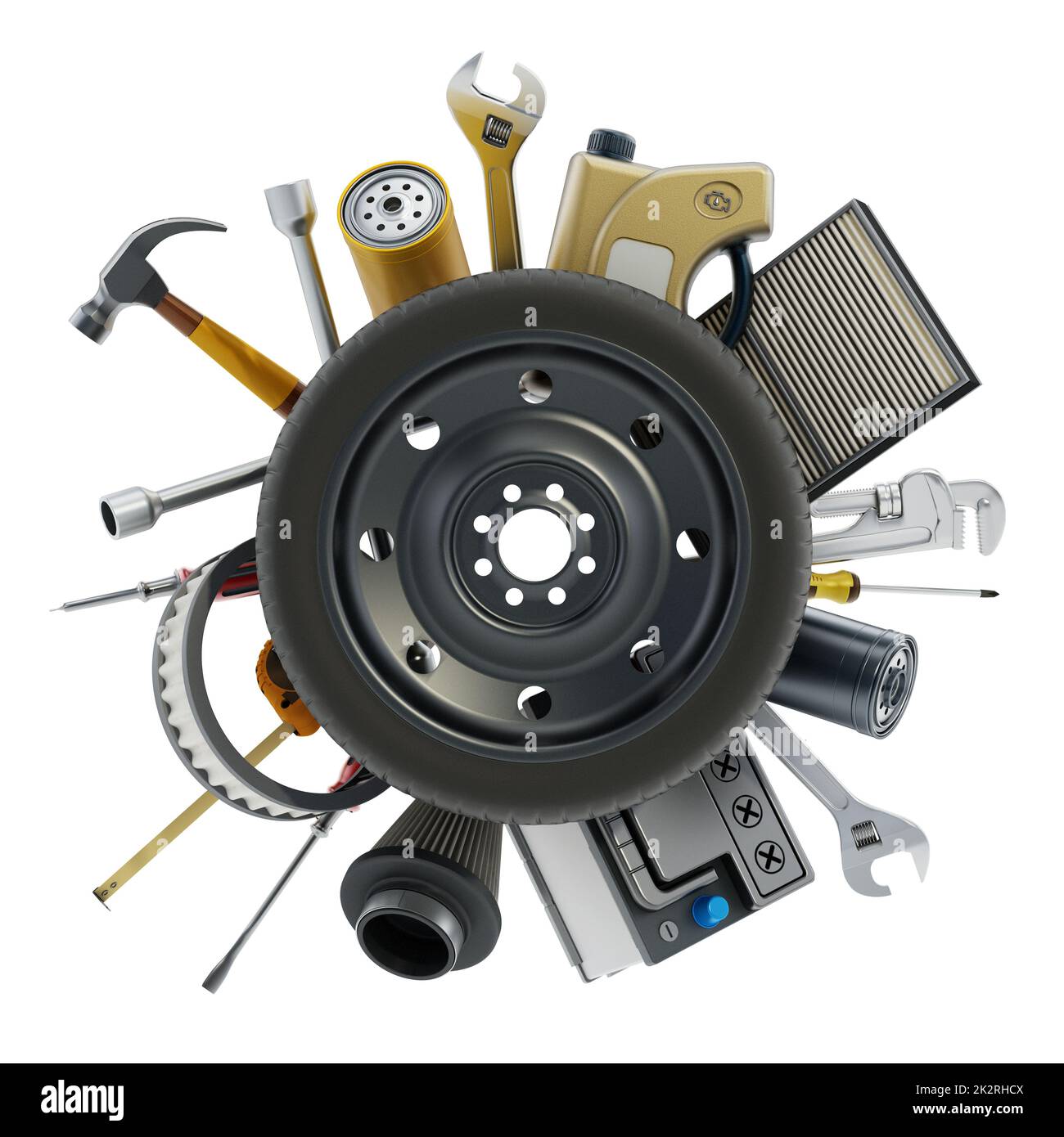 Car parts isolated hi-res stock photography and images - Alamy