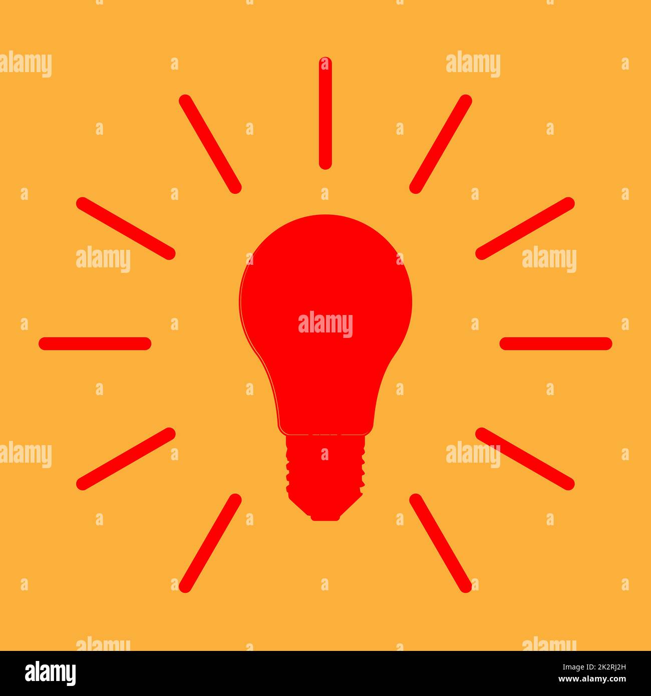Red Light Bulb Stock Photo Alamy