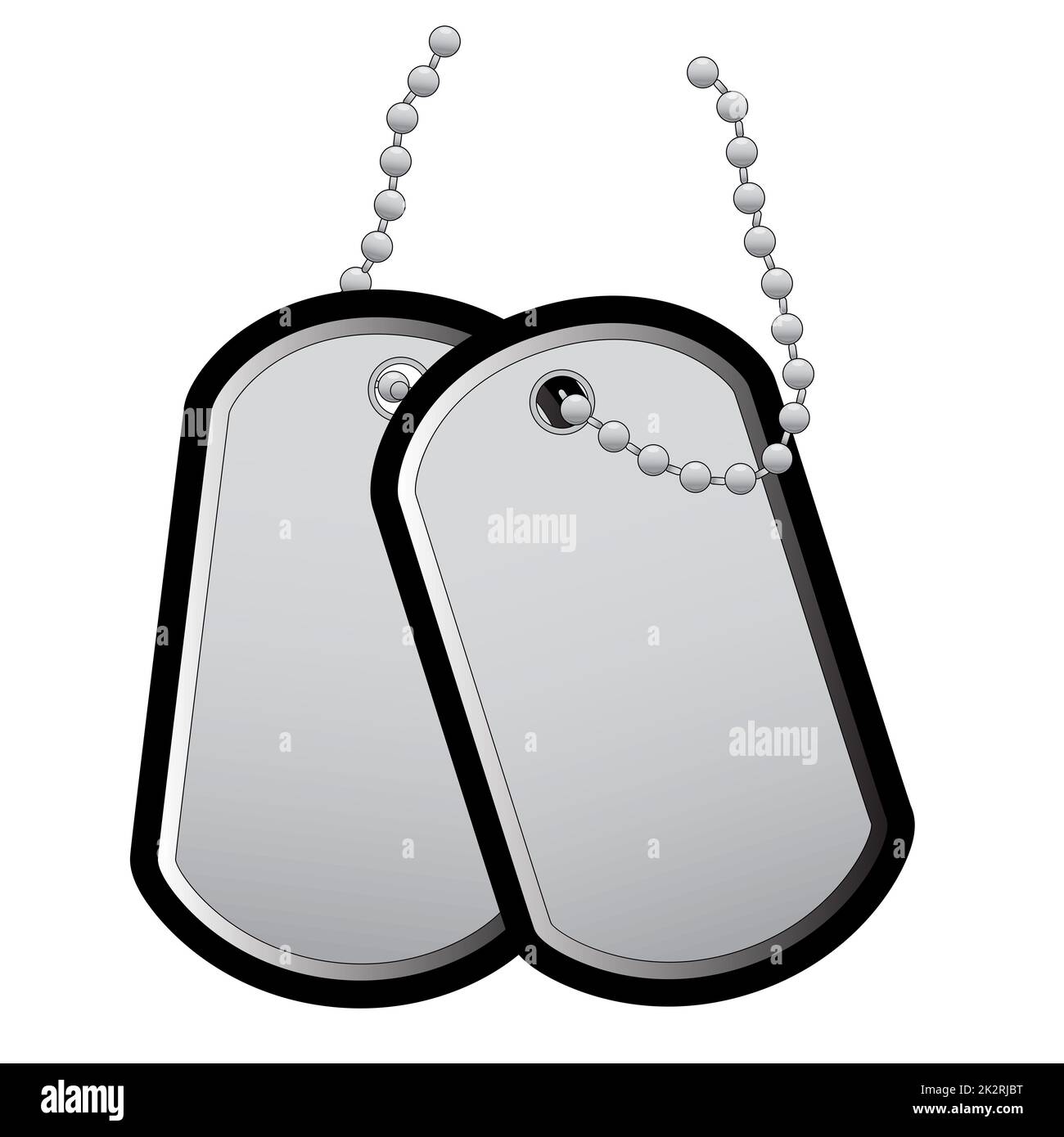 two-blank-dog-tags-stock-photo-alamy