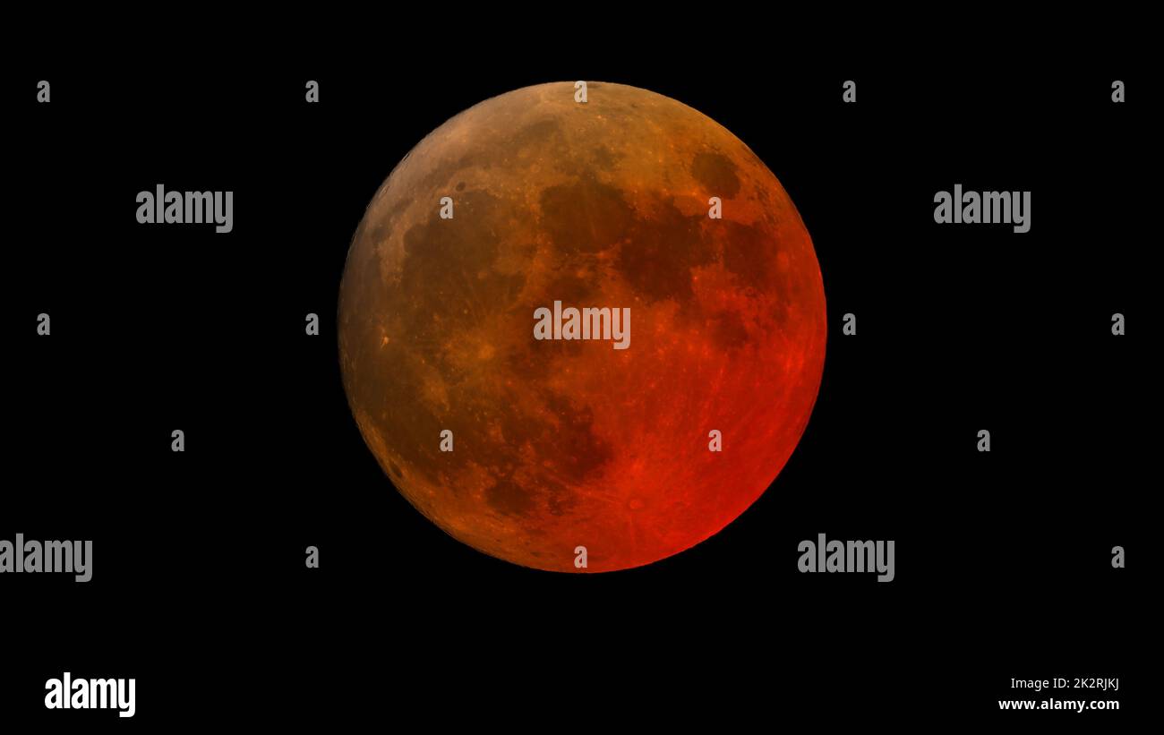super blood moon total eclipse Stock Photo - Alamy