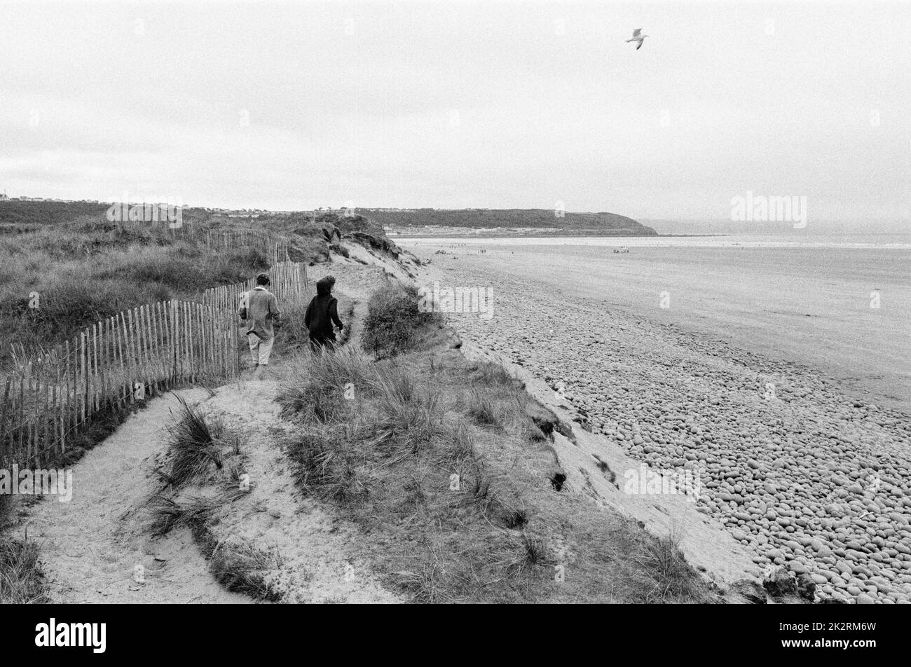 Westward Ho! Beach , North Devon, England, United Kingdom Stock Photo