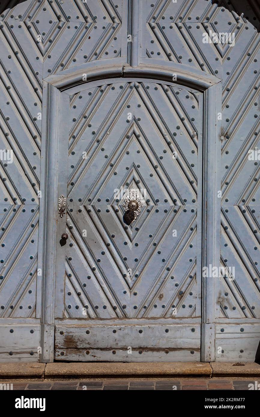 Dubrovnik Wooden Exterior Door Stock Photo