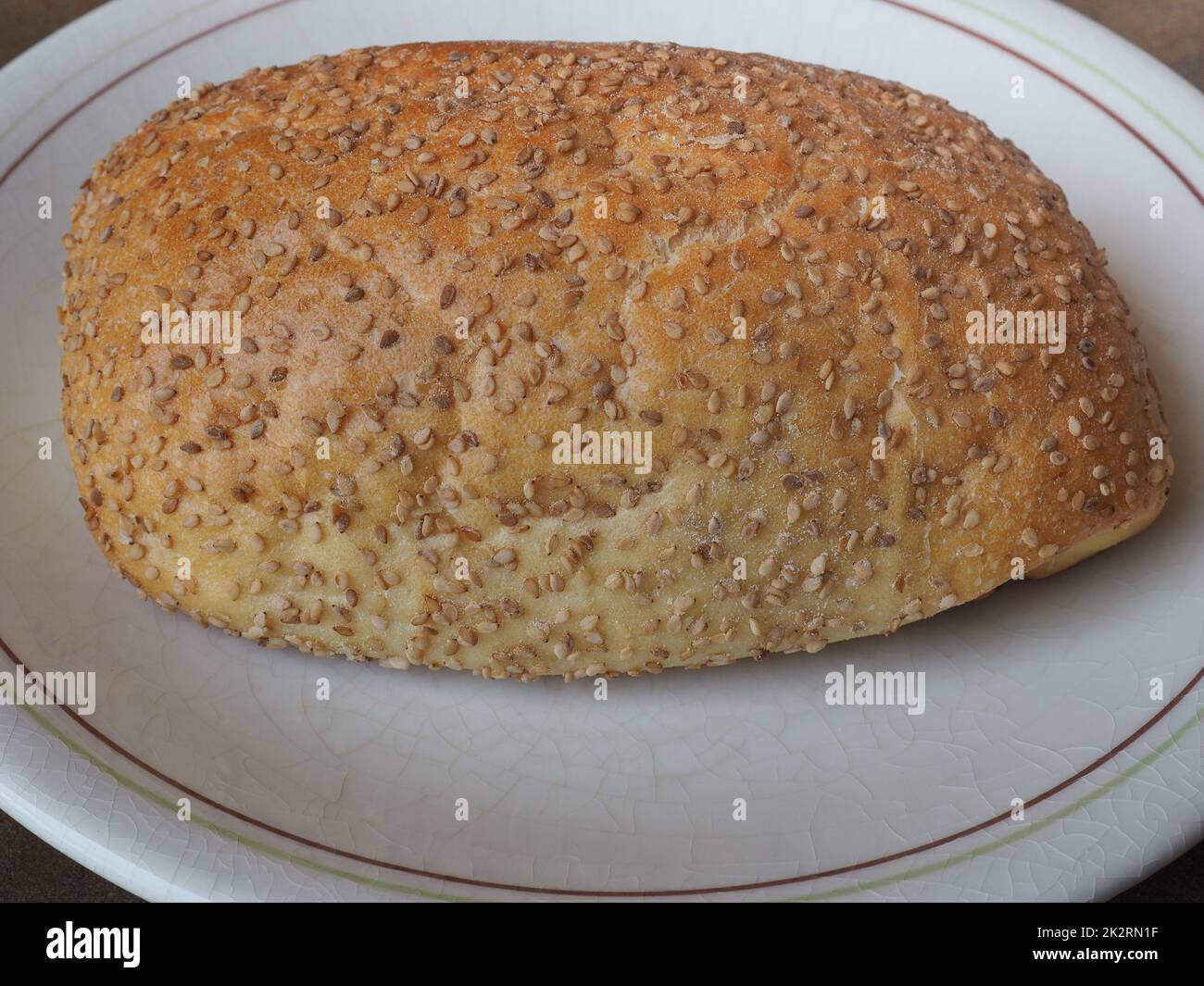 sesame seed bread baked food Stock Photo Alamy