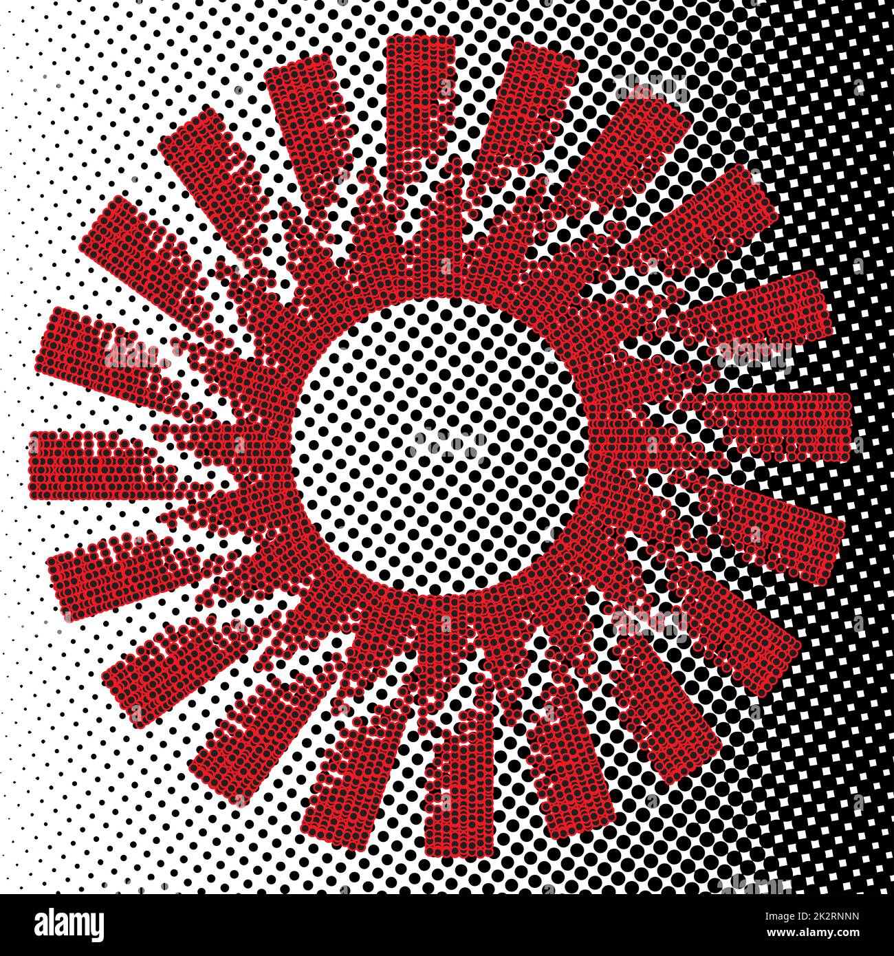 Red And Black Halftone Abstract Background Stock Photo - Alamy