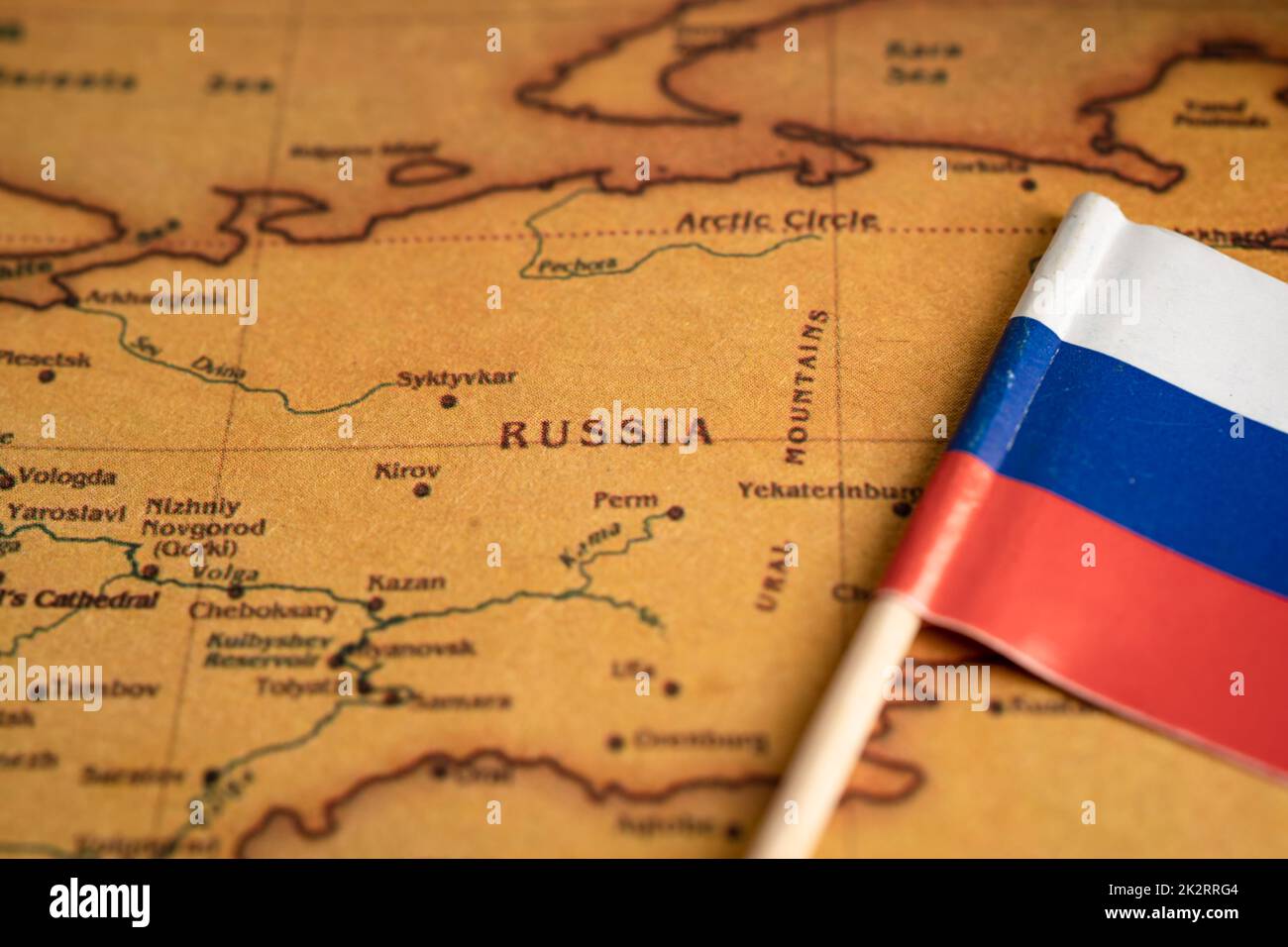 Russia map flag hi-res stock photography and images - Alamy