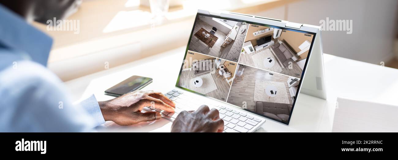 CCTV Security System Footage Stock Photo Alamy