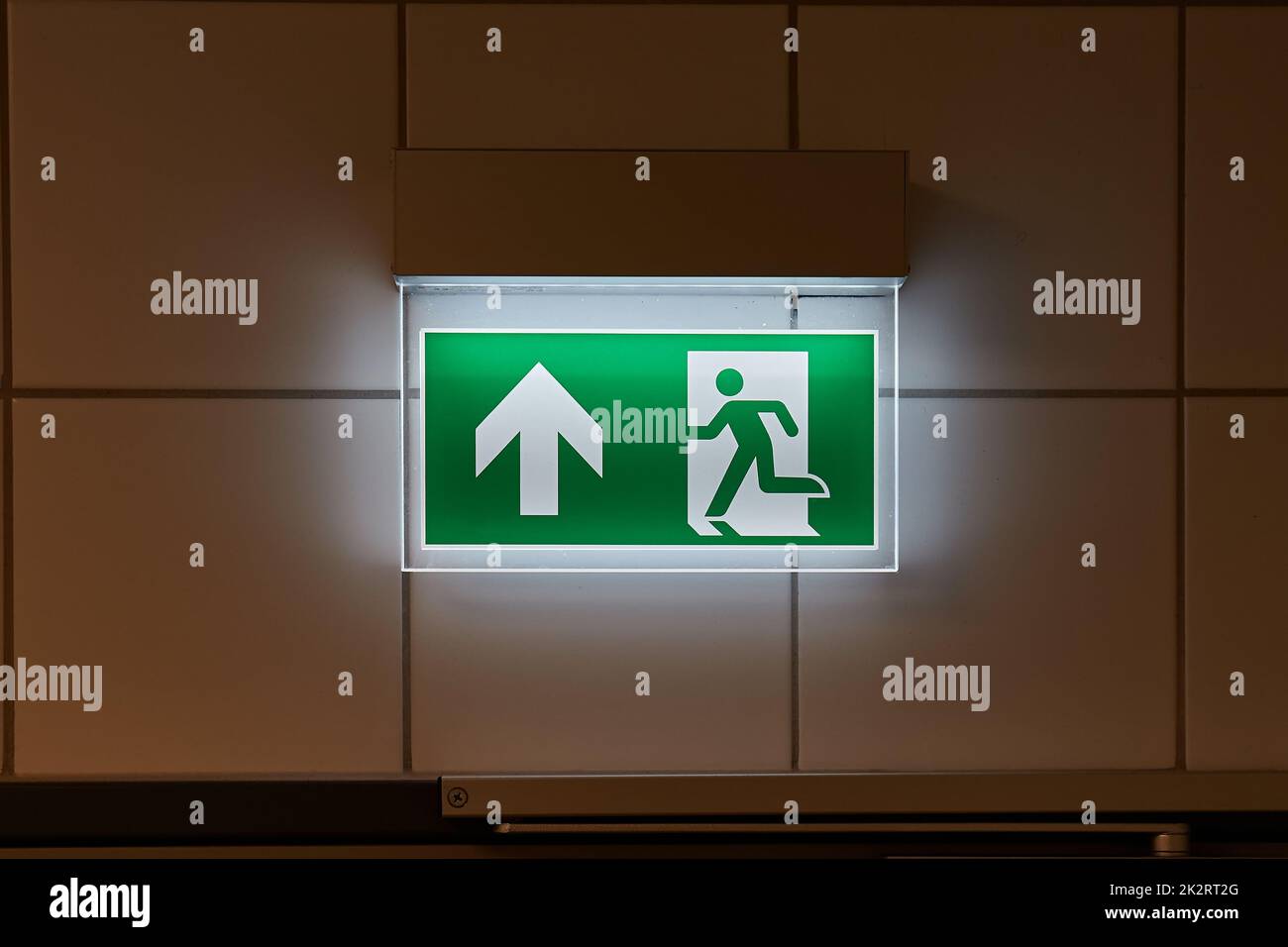 Emergency Exit Sign Stock Photo Alamy