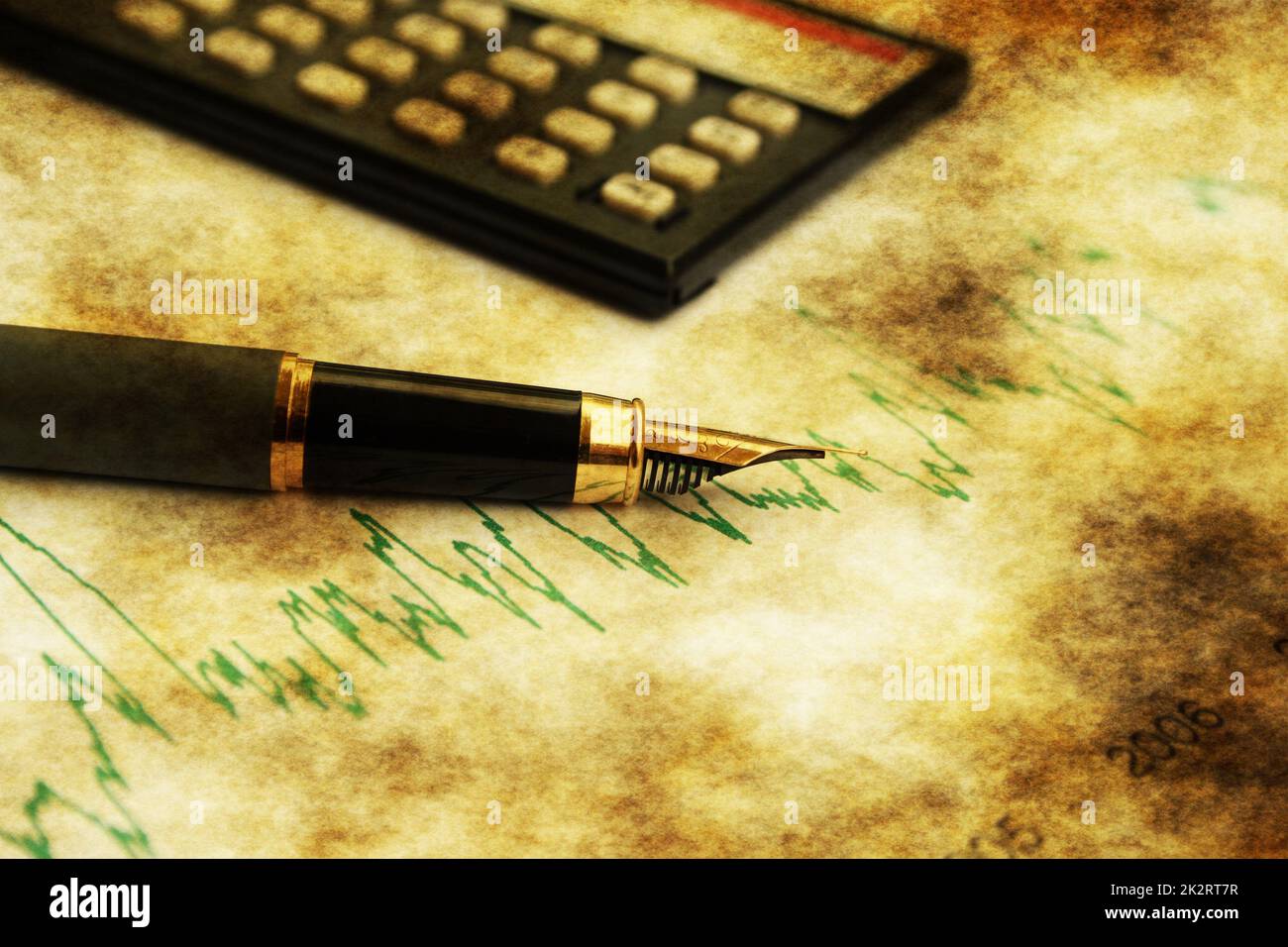 Stock market chart Stock Photo