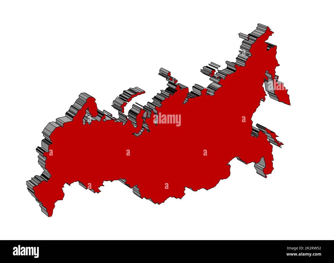 Contour conditional map of Russia in the colors of the Russian flag. Flat  map of the borders of the Russian Federation. Scalable design Stock Vector  Image & Art - Alamy