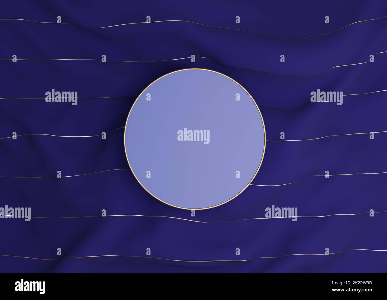 Dark blue 3D rendering luxury product display podium or stand on ...