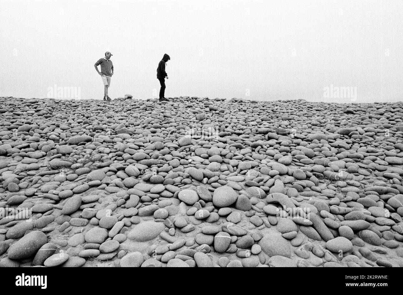 Westward Ho! Beach , North Devon, England, United Kingdom Stock Photo