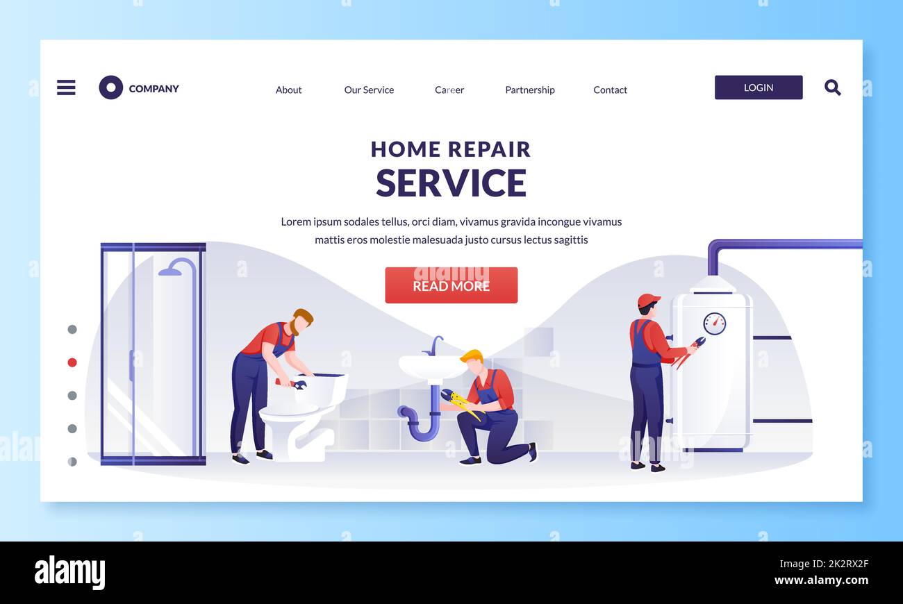 Workers does house fixing works. Plumber worker repairs toilet tank