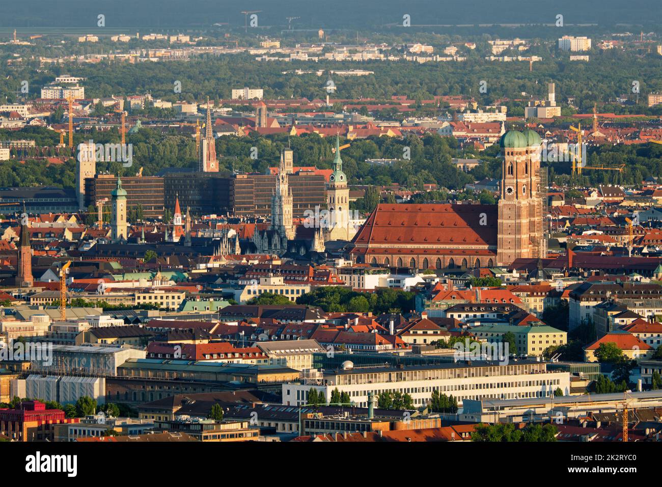 Ngermany View Aerial view of Munich. Munich, Bavaria, Germany Stock Photo - Alamy
