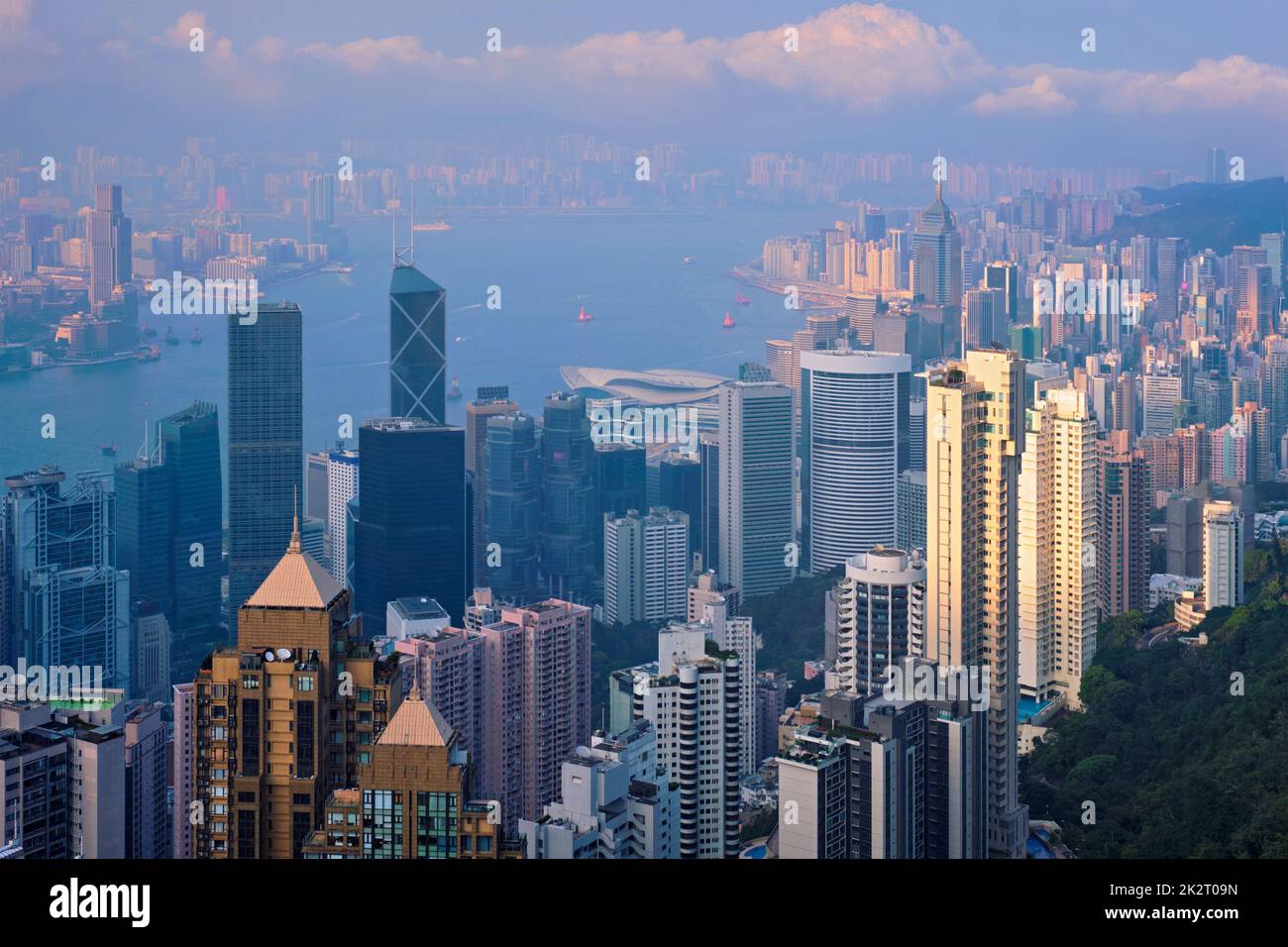 Hong Kong skyscrapers skyline cityscape view Stock Photo - Alamy