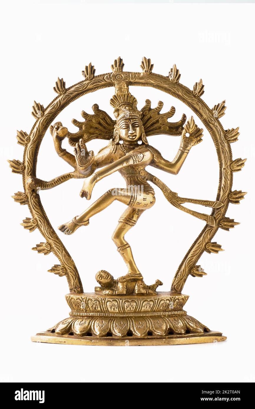 Statue of Shiva Nataraja Lord of Dance isolated Stock Photo Alamy