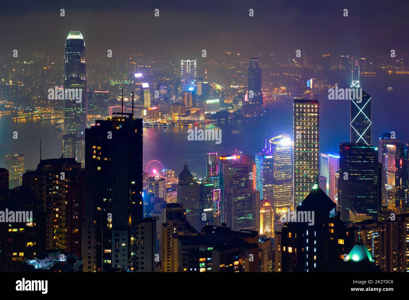 Hong Kong skyscrapers skyline cityscape view Stock Photo - Alamy