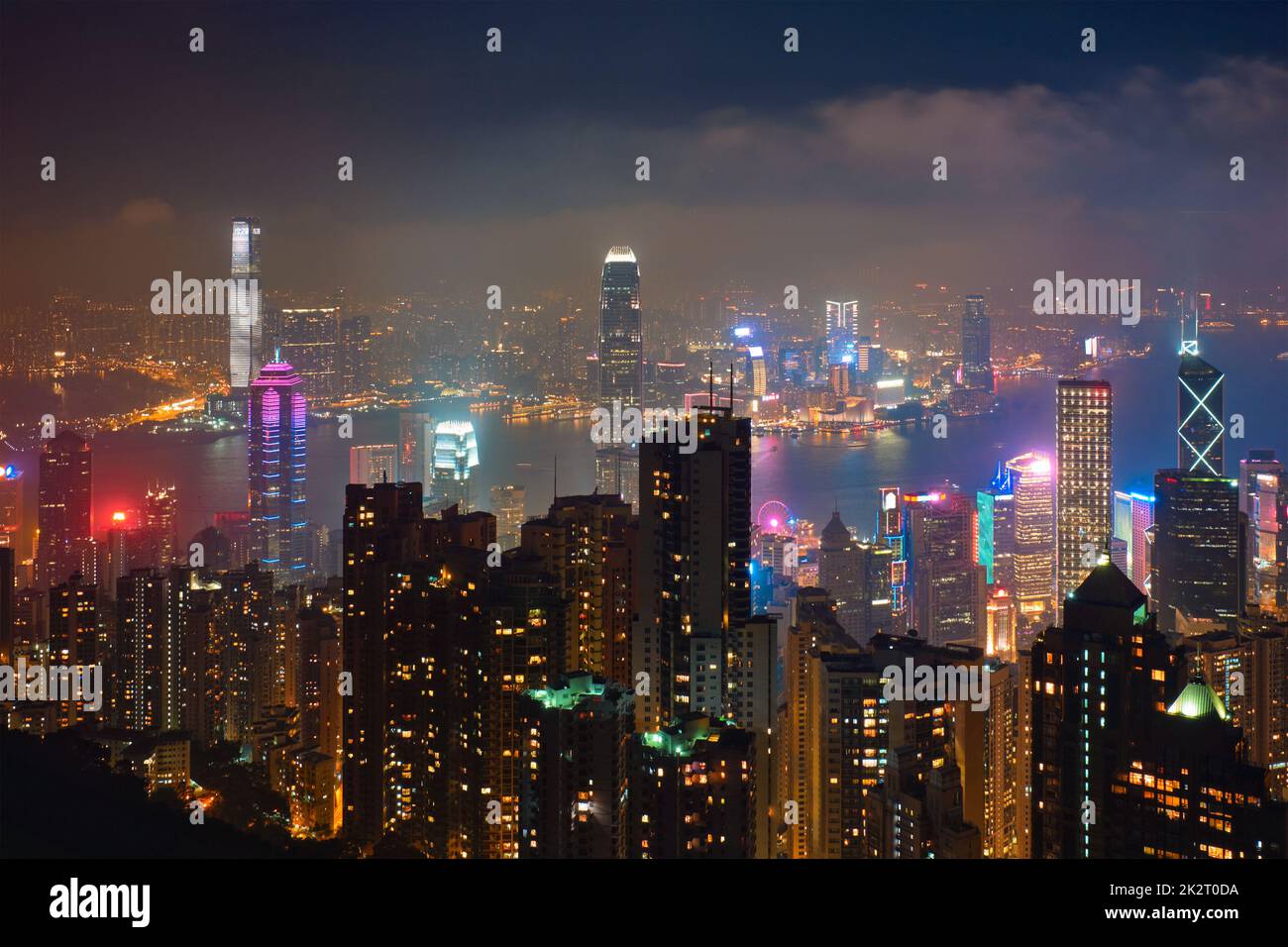 Hong Kong skyscrapers skyline cityscape view Stock Photo - Alamy