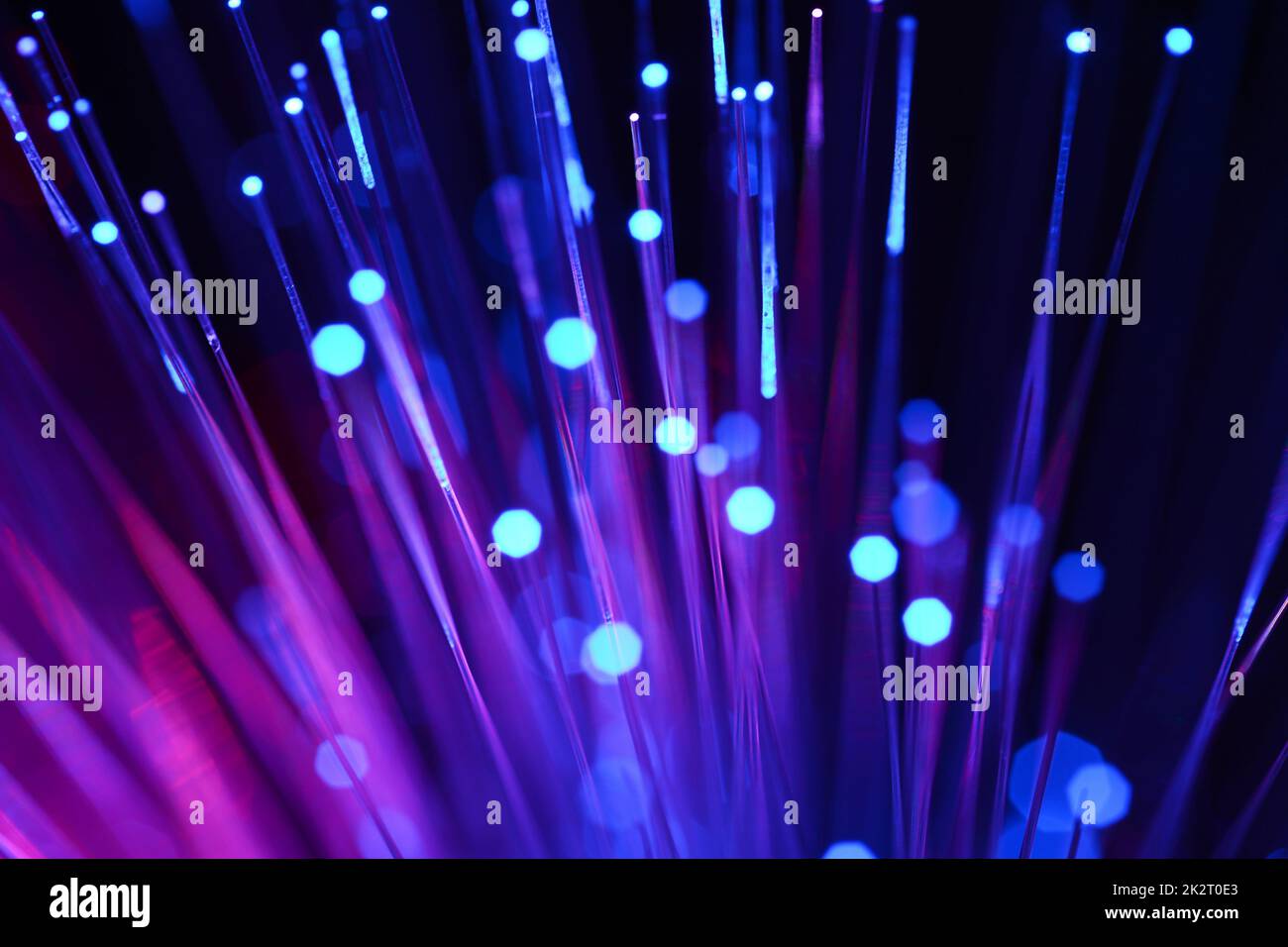 Illuminated blue fiber optics hi-res stock photography and images - Alamy