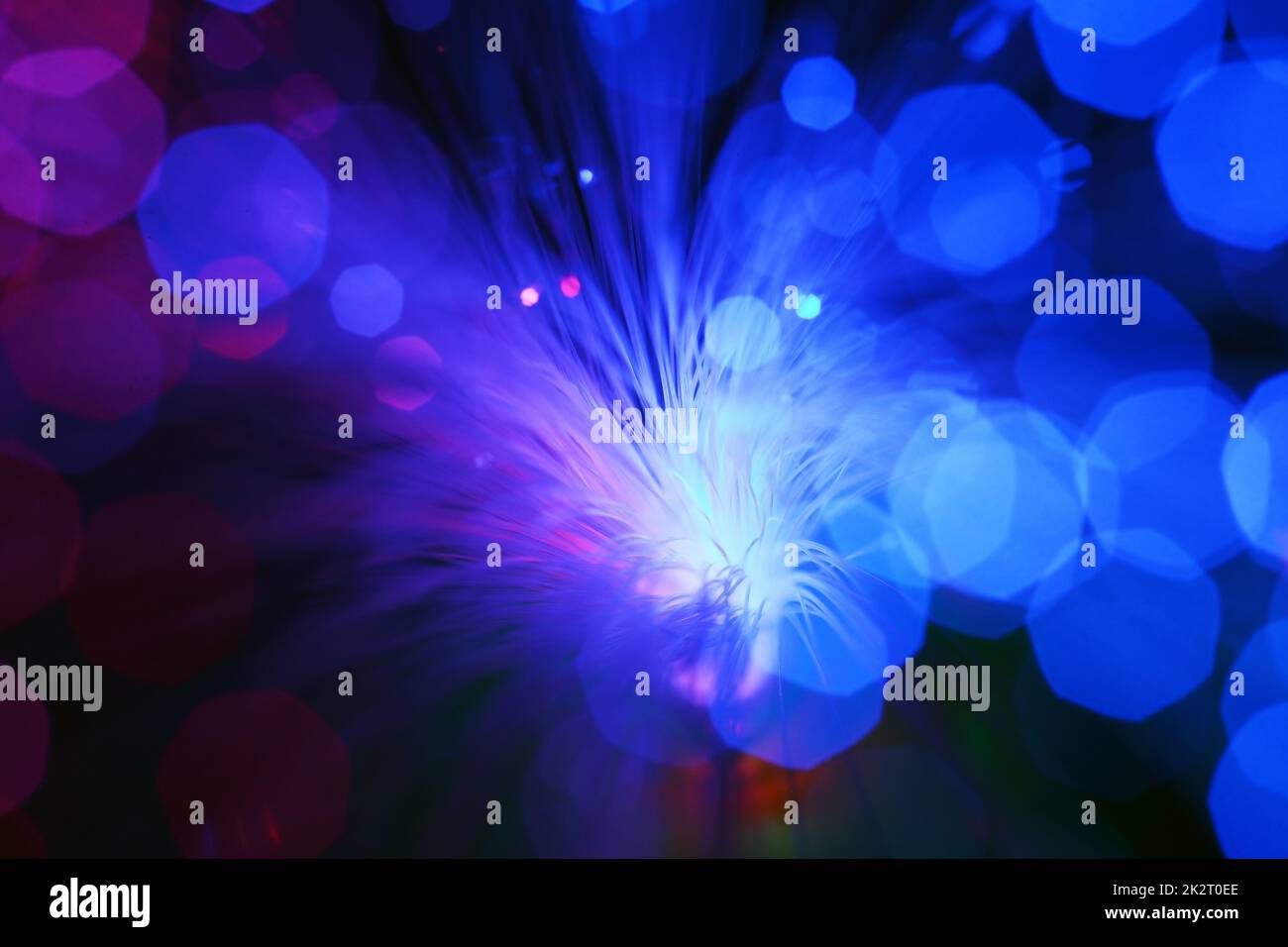 Illuminated blue fiber optics hi-res stock photography and images - Alamy