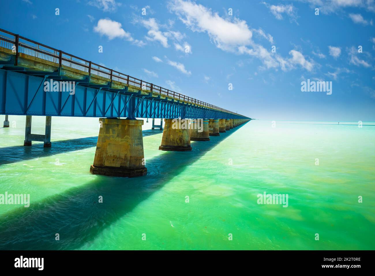 Seven Mile Bridge in Marathon, U. S. Route 1, Florida Keys, south Florida Stock Photo