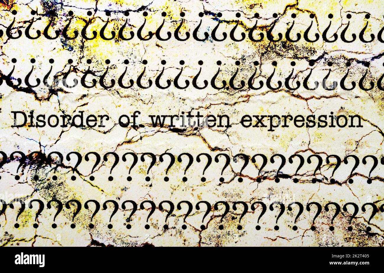 Disorder of written expression hi res stock photography and images alamy